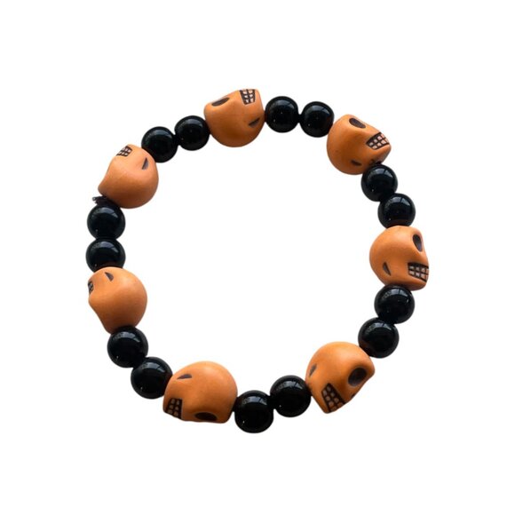 Skull Beaded Stretchable Bracelets - Picture 4 of 4